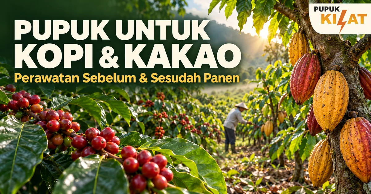 Pupuk untuk Kopi dan Kakao: Perawatan Sebelum dan Sesudah Panen