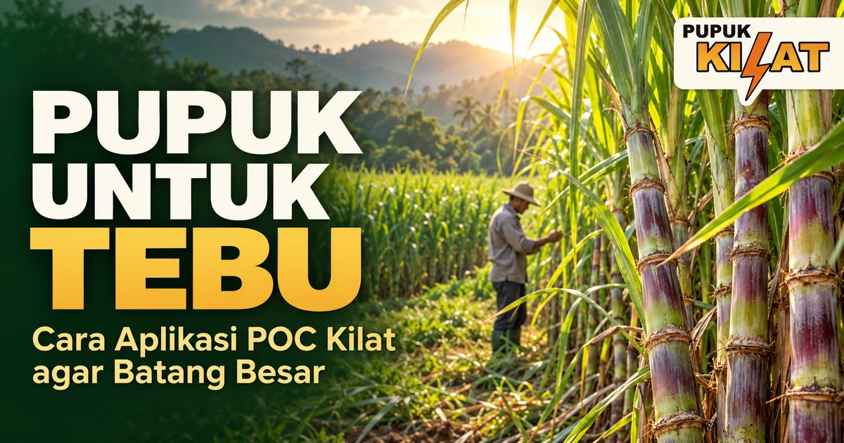 Pupuk untuk Tebu: Cara Aplikasi POC Kilat agar Batang Besar